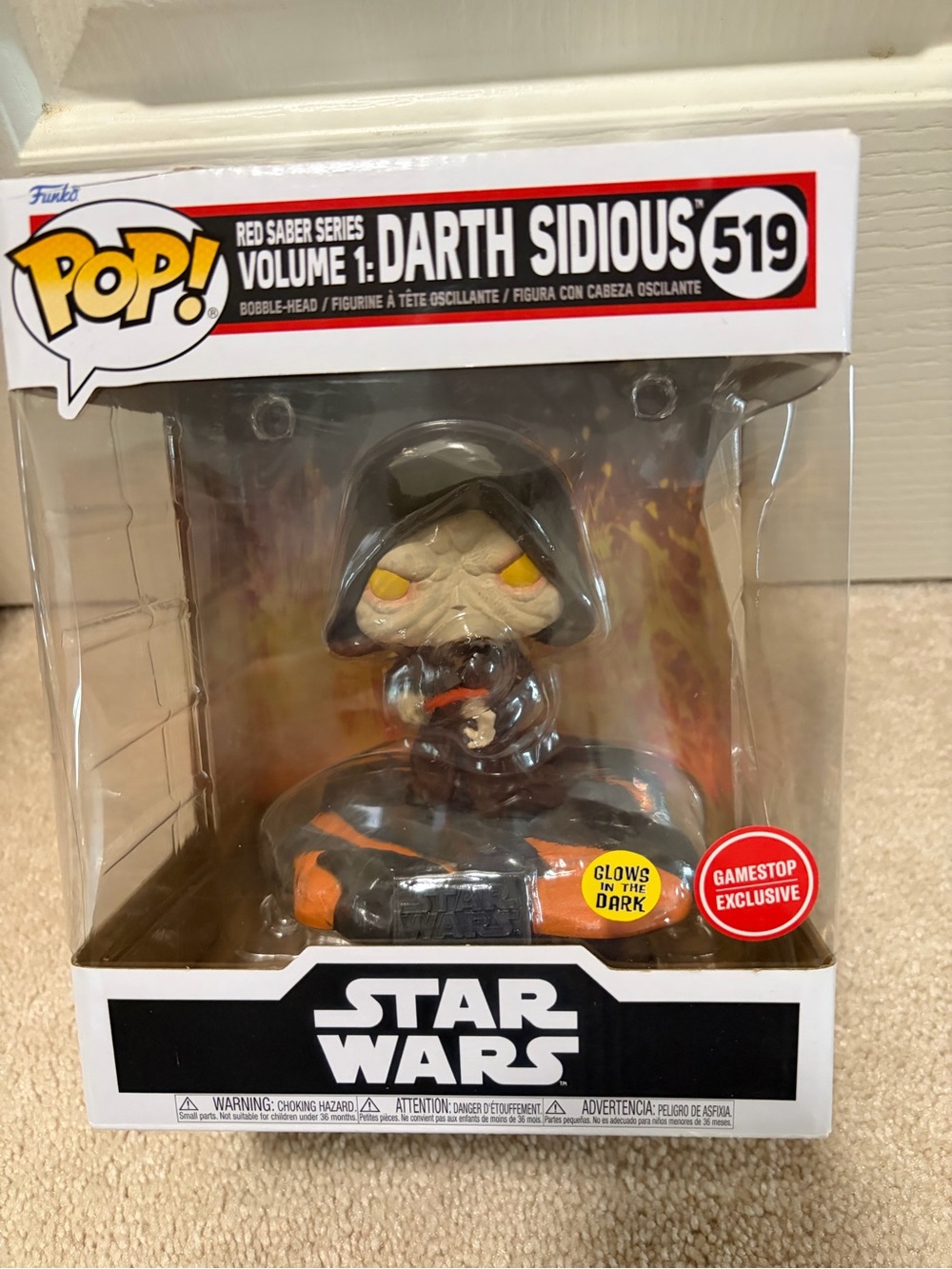 Star Wars Darth Sidious Red Saber Series Funko 519